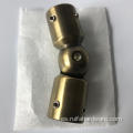 Conector de tubería redonda de oro ajustable de 25 mm